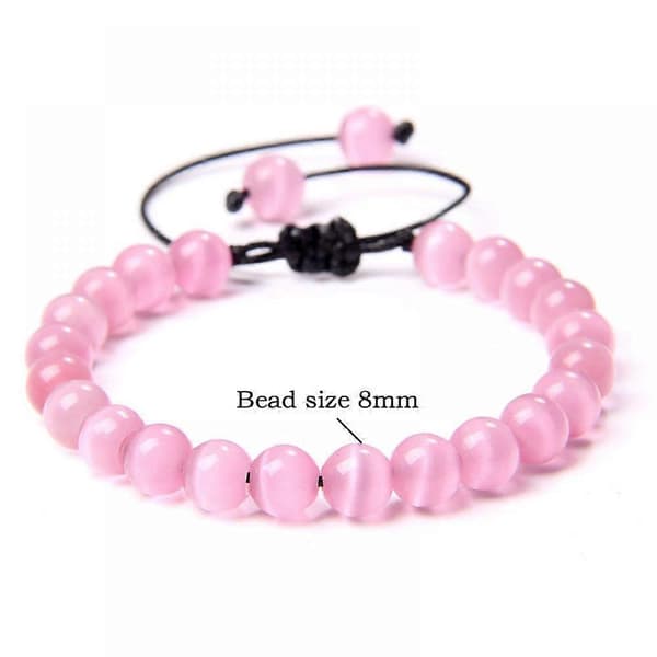 Armbånd - Pink Katteøje