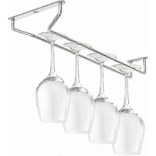 27 cm x 11 cm Vinglasstativ, Redskabsholder, Rustfrit Stål Hjemmebar Glasstativ, Vinglasholder Krog, Vinglas Redskabsholder til Underskabe