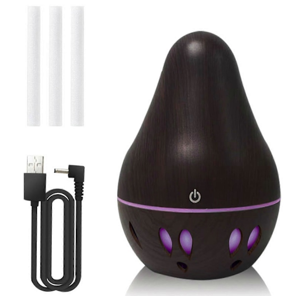 Stor Aromadiffuser med Tåke og LED Fargelys Aroma Luftfukter
