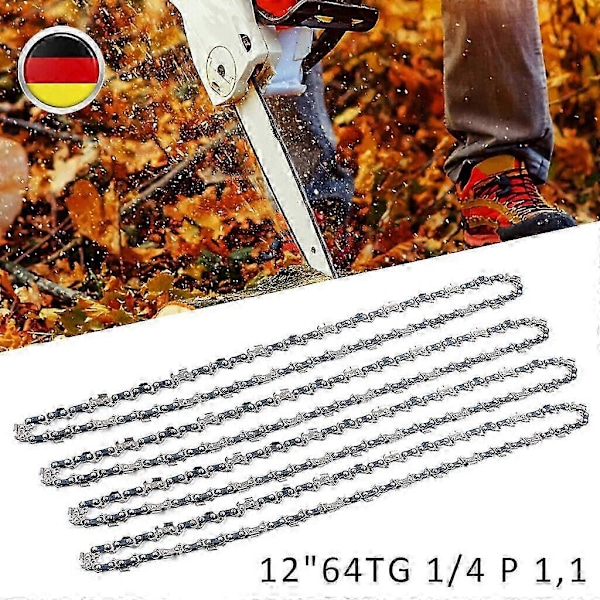 4 x Sagkjede 1/4 64DL 1,1mm passer Husqvarna Stihl MSA 120 140 160 193T