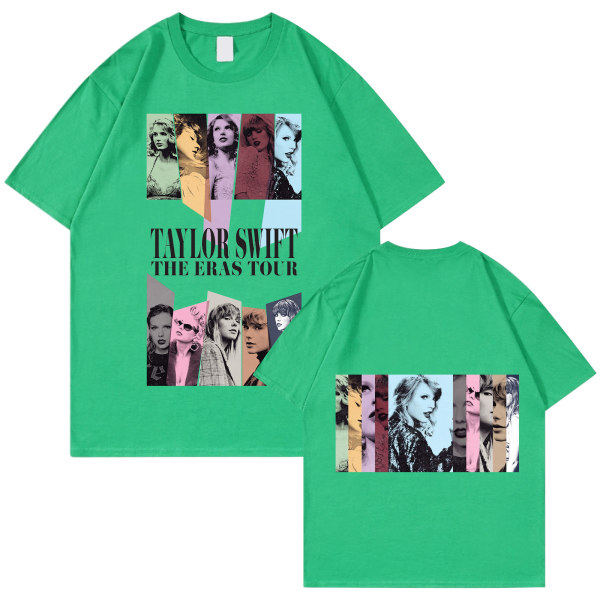 Taylor Swift Fan T-skjorte Trykkt T-skjorte Skjorta Pullover Vuxen Collection Taylor Swift T-skjorte Unisex green L