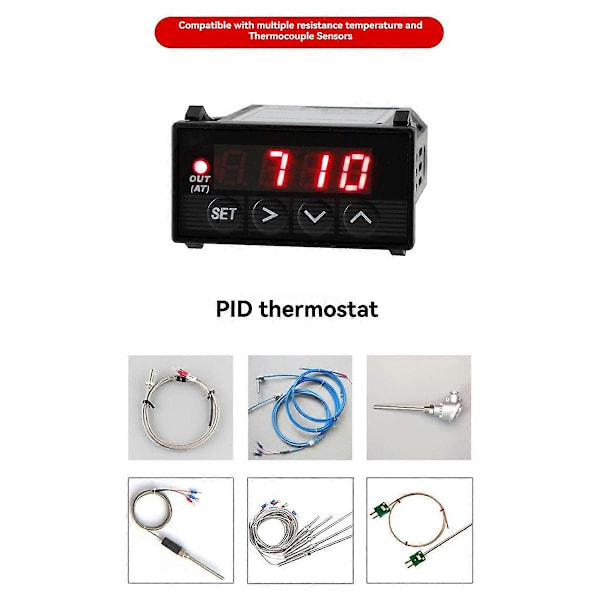 XMT-7100 PID-regulator Programmerbar Smart PID Temperaturregulator AC/DC 85-250V