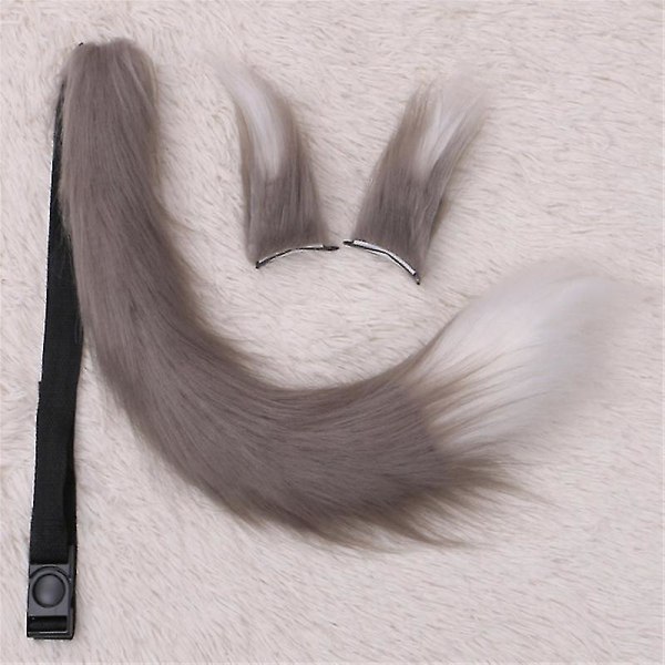 Wolf Fox Tail Clip Ears Set Halloween Christmas Fancy Party Kostyme Leker Gift For Women color 11