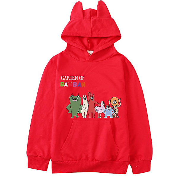 2023 Barn Trädgård Banban Hoodie Toddler Flickor Garden Of Ban Ban Kläder Baby Boy Långärmad Hoody Sweatshirt Barnkläder red 120cm