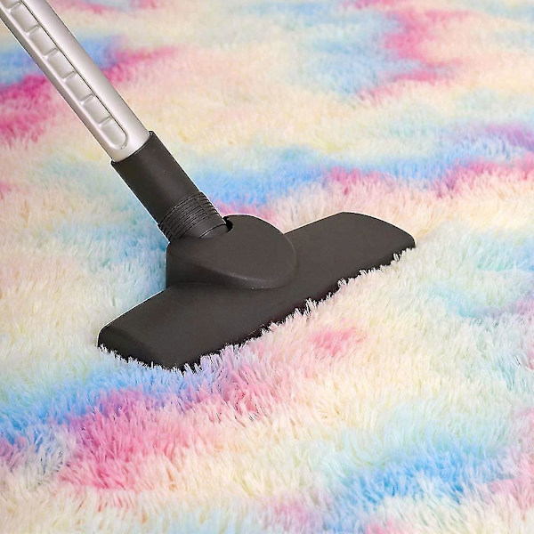 Tflycq Fluffy Area Mattor, 3x5 Fot Regnbågsmatta, Ultra Mjuk inomhus Moderna plyschmattor För Vardagsrum Sovrum Barnrum Barnrum Heminredning, uppgradering