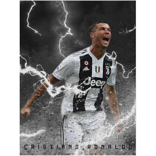 Ronaldo 300/500/1000 palan palapelit aikuisille ja lapsille, vaikeustasoltaan vaihtelevia palapelejä, jalkapalloilija-aiheisia palapelejä, perheen koriste, opettavainen lelu