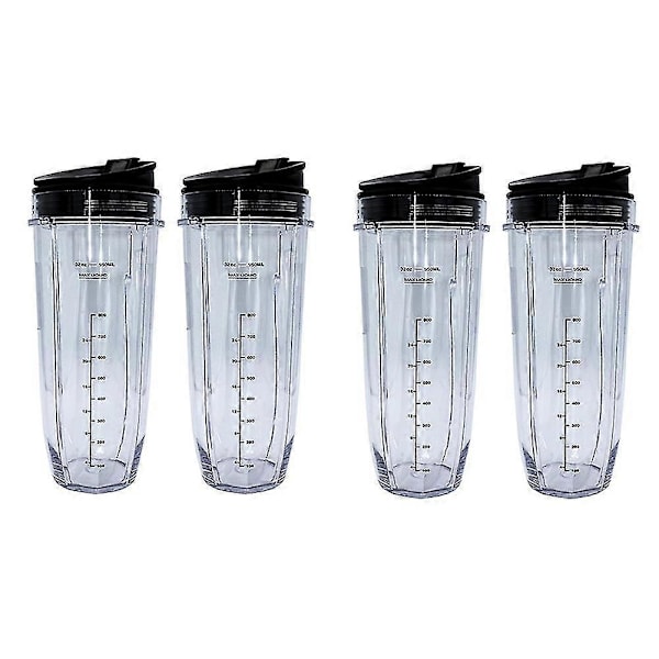 32-ounce kop med forseglet låg til Nutri Ninja 1000w & Dual Blender