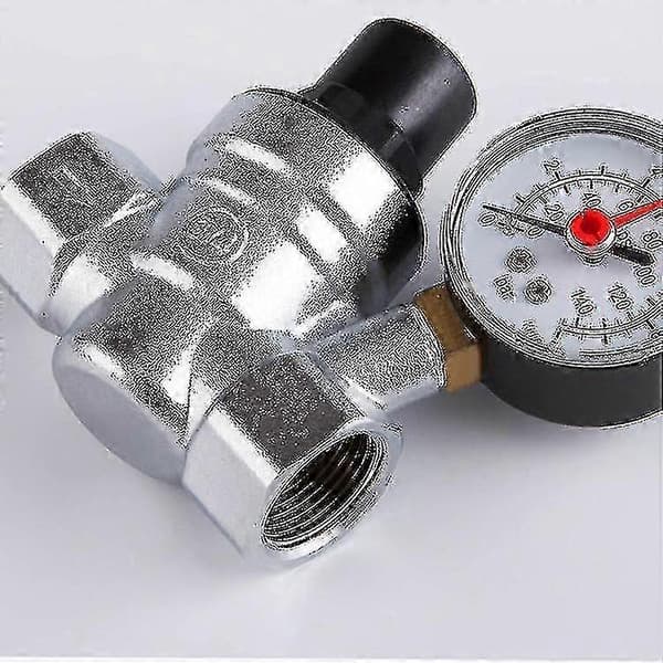 Dn20 Vann Trykkreduserende Ventil Vann Trykkregulator Med Måler 3/4 Tomme (dn20) Starlight--
