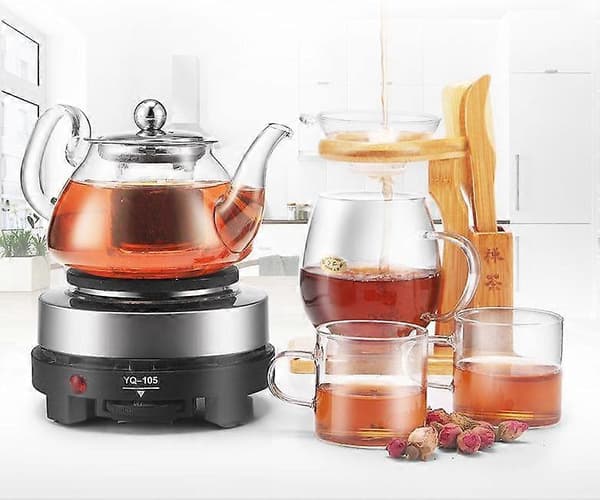 500W Elektrisk Mini Kokeplate Multifunksjon Matlaging Kaffevarmer Ny