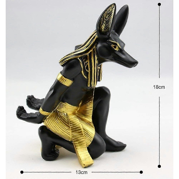 Anubis Premium Vinställ i Resin (Resin - Anubis) - Originell Gåva för Heminredning