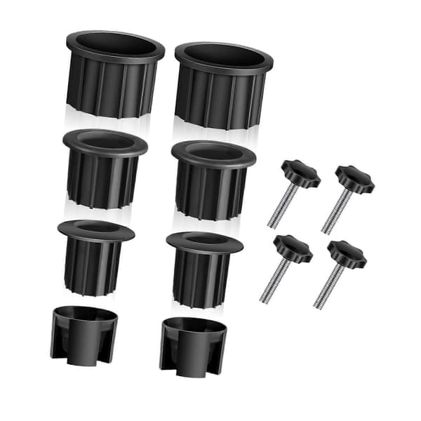 12 stk. Terrassebord Paraplyhull Ring Plugg Erstatning Solid Tilbehør Paraplybord Ring Hullinnsats for Terrasse Utendørs