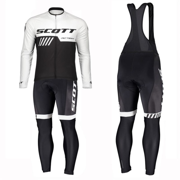 SCOTT 2023 maastopyörä polkupyörä miesten pitkähihainen puku pyöräilyvaatteet hengittävä MTB pyöräilyvaatteet jersey ciclismo cycling set 13 XS
