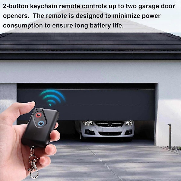Garageportsfjärrkontroll för 2211 L 2-knapps garageportsfjärrsändare