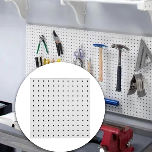 Hålpanel Väggpanel Hushåll Väggförvaringssystem för Garage Badrum Kontor