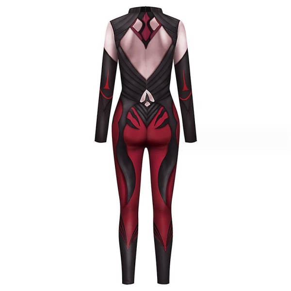 Naisten Halloween Jumpsuit Bodysuit Cosplay 3d COLOR 1 L