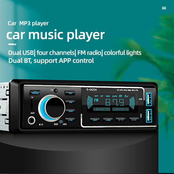 Bluetooth-yhteensopiva adapteri autoon, langaton FM-radiolähetin, handsfree