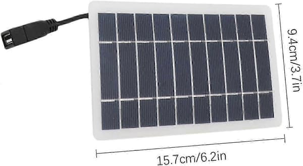 Solcelledrevet Udendørs Køleventilator, Solpanel Udendørs Ventilator, Bærbar Solcelleventilator