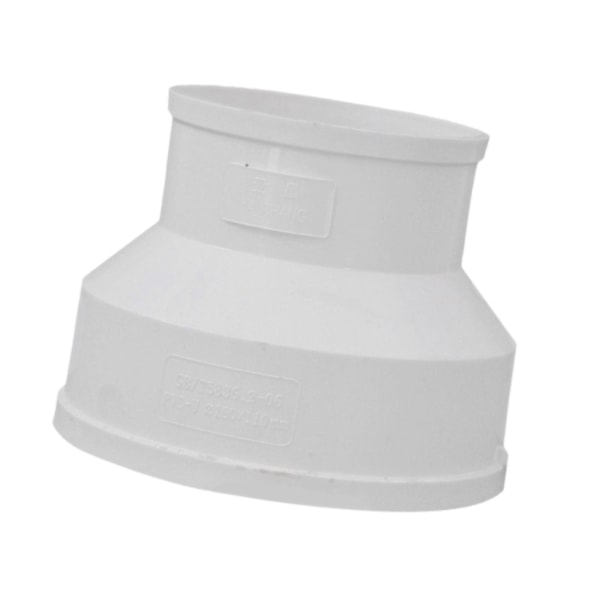 Kanalreduktion Luftkanaladapter PVC Fitting Luftstrømsrør Forstørrer Adapter til Hotel Ventilationssystem Nem at Installere Utility