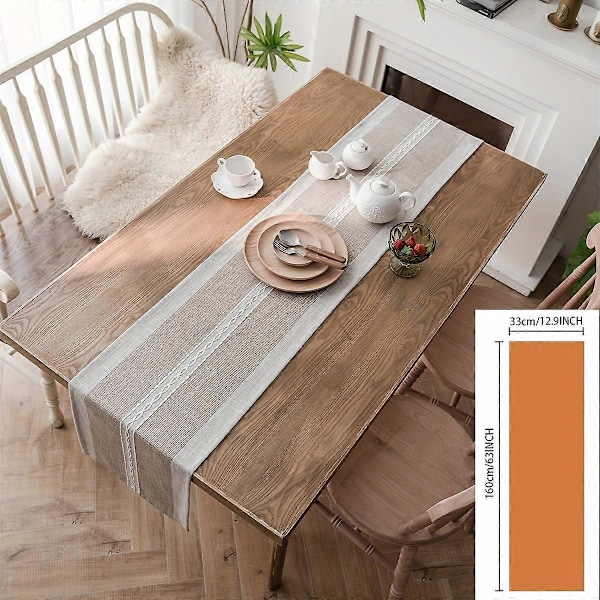 Ny stil 1 st, Bordslöpare, Enkelradig soffbordslöpare, Nordisk jacquard geometrisk bordsduk, Handvävd bordsduk med tofs, Mode te-duk