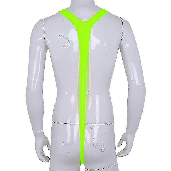 Fluorescerande Mankini - Mäns Stretchbadbyxor