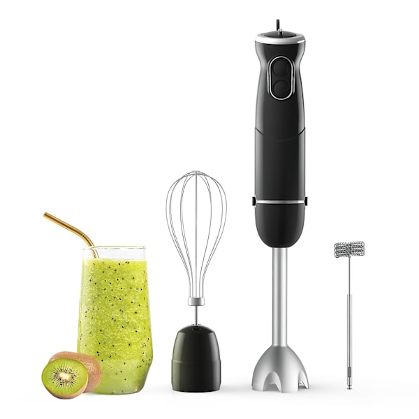 homgeek 500W Stavblender 3 i 1, 6-Hastigheds Elektrisk Håndholdt Blender med Turbo Funktion