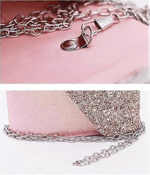 Bling Glitter Aften Tasker til Kvinder Kuvert Clutch Håndtasker - pink