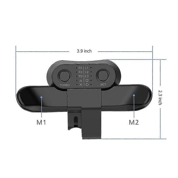 Forlænget Gamepad Bagknap Tilbehør Controller Paddles Til Dualshock4 Bagudgående Udvidelsesknapper
