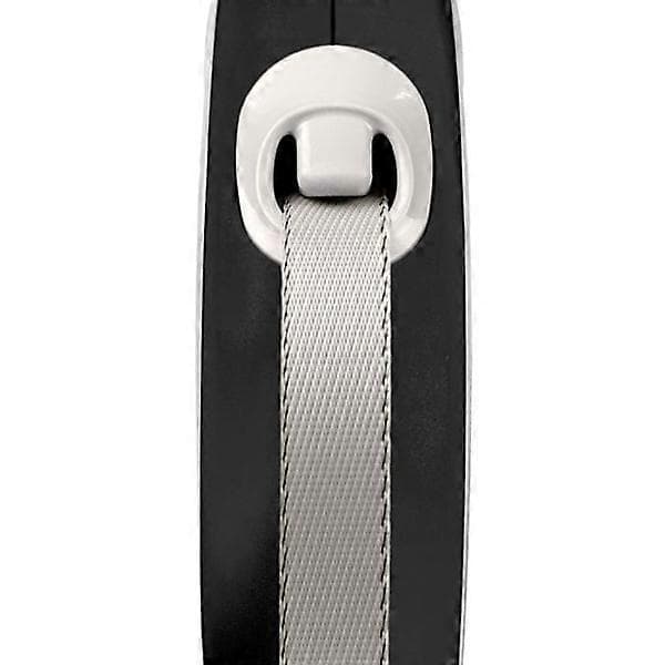 Flexi New Comfort Svart webbing 5m: M - FLEXI Svart