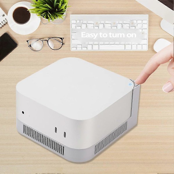 Topp Strømknapp 3D-printing Trykknapp og Kjølebase for 2024 Mac Mini M4 / M4 Pro Tilbehør