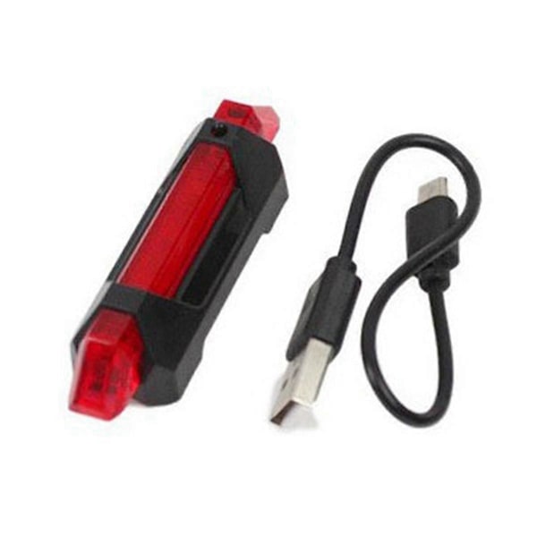 Cykelhjelm Signal Lampe Vandtæt Baglygte LED USB Genopladelig Cykling Bærbar De
