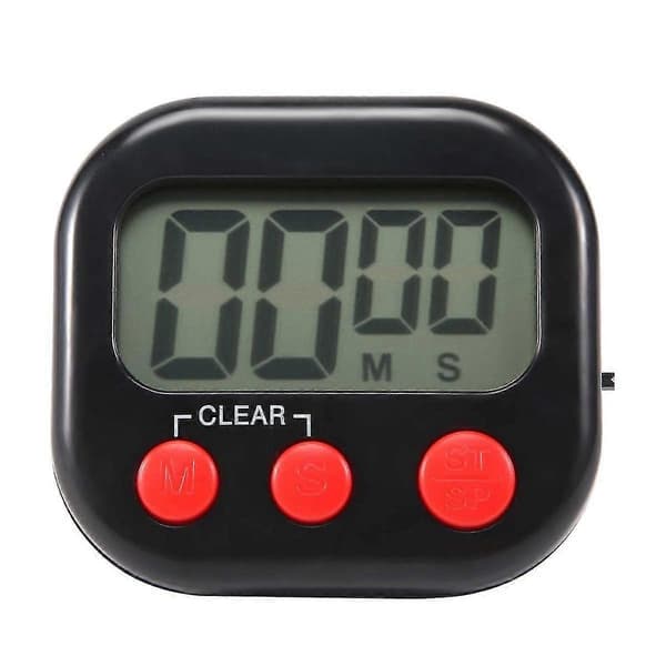 Kökstimer, Digital Visuell Timer Magnetisk Klocka Stoppur Nedräkningstimer, Stor LCD-skärm för Matlagning