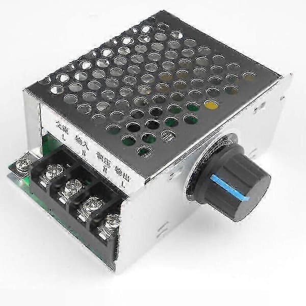 AC 220V Enfasemotor Hastighetskontroller, Viftemotor Hastighetskontrollbryter, Temperaturkontroll Tyristor Spenningsdimmer og Regulator