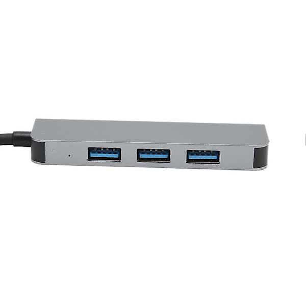 Ekspansionsdock Multifunktionel Mini Aluminium Legering 4 I 1 Multi Splitter Dockingstation til Bærbare Computere