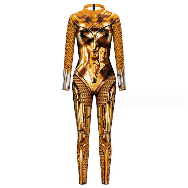 Naisten Halloween-asu 3D mekaaninen print Cosplay-haalari Romper Catsuit COLOR 1 S