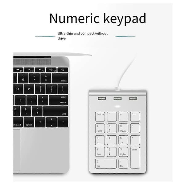 Mini Numeronäppäimistö 18 Näppäimen Numeronäppäimistö