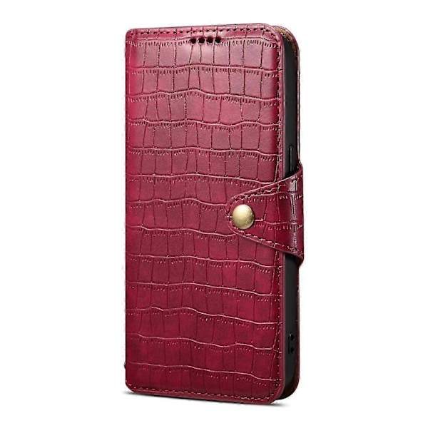Til iPhone 16 Pro Max Etui Pung Krokodille Tekstur Læder Telefon Cover