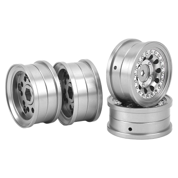 4 st Aluminiumlegering Hög Slitstyrka Titanfärg 1/18 1/24 RC Bil Hjulnav