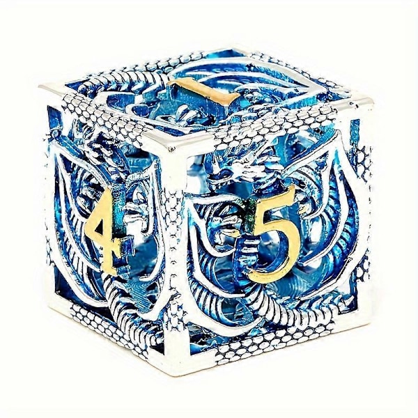 Uudet mallit Ontto polyhedraalinen lohikäärme metallinopat, 7 kappaleen setti, sopii Dungeon and Dragon RPG MTG -pöytäpelille D&D Trailblazer Shadow Dragon