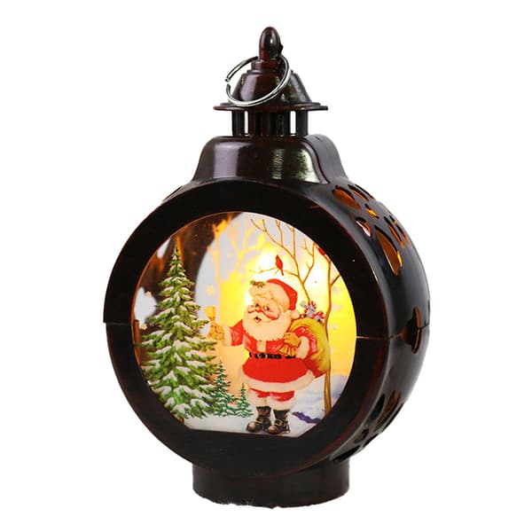 Julelysestake med juleatmosfære