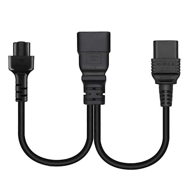 IEC320 C20 Urosliitin Jatkojohto C5 + C19 Naarasliitin Jatkolinjaan