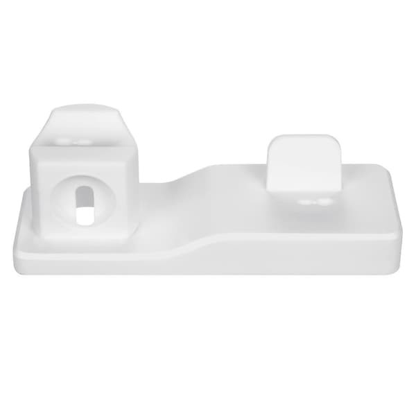 3-i-1 silikonholder Dock laderstativfester for Airpods iPhone iWatch - Hvit