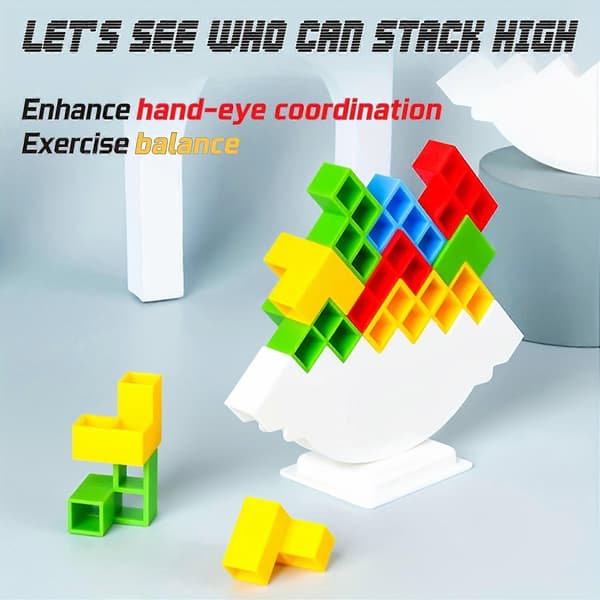 Nye modeller 2 *48 stk. Stack Attack spil - ViralInteractive Balance Stacking Block brætspil til familie spilaftener