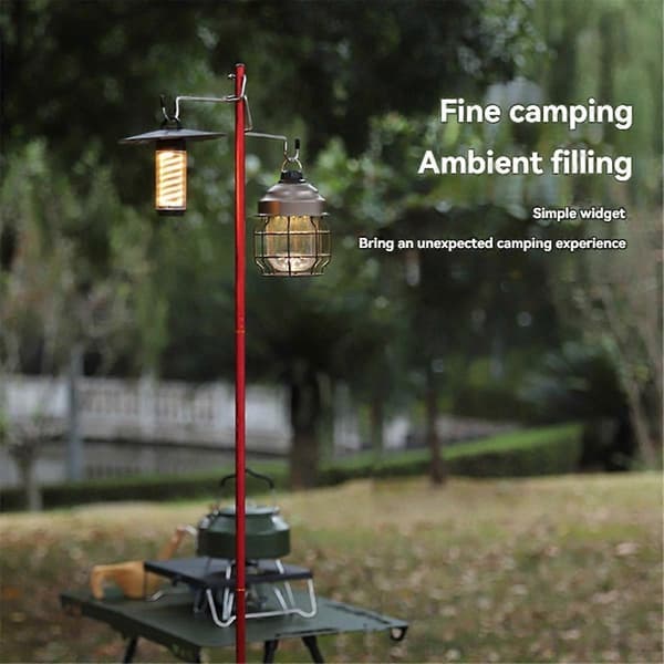 Udendørs Sammenklappeligt Lysstativ til Campingplads, Bordlysstander