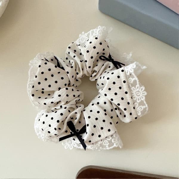 Mode Hår Scrunchie – Koreansk Stil & Skånsom Hold – til Kontor & Afslappede Udflugter Blue