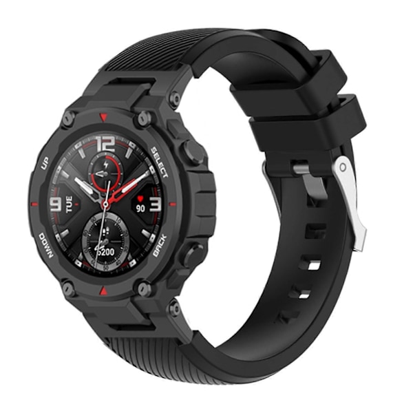 Klokkerem Myk Pustende Vanntett Silikon Armbånd Erstatning for Huami Amazfit T-Rex/T-Rex Pro