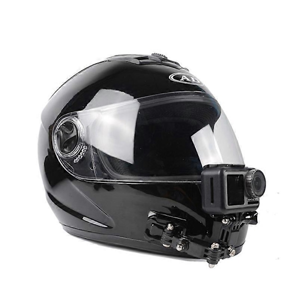 Passer for GoPro9/10 Mountain Dog Xiaoyi DJI Kamera Universal Motorsykkel Sykkel Hjelm Hakeholder 19 Deler ScrollsQY