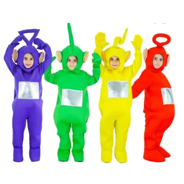Halloween syntymäpäiväjuhlapuku 4 väriä Teletapit Roolileikki Baby Tintin Tintin Disilla Rabo Anime A Kids 4-6T