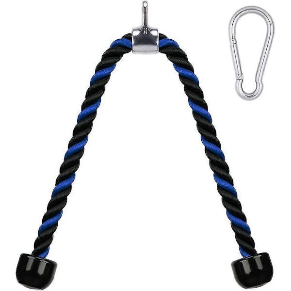 Piao Kraftig Triceps Reb 91 cm Nedtræks Fitness Kabeltilbehør Maskine Belagt Nylon Reb Med Rustfrit Stål Snapkrog