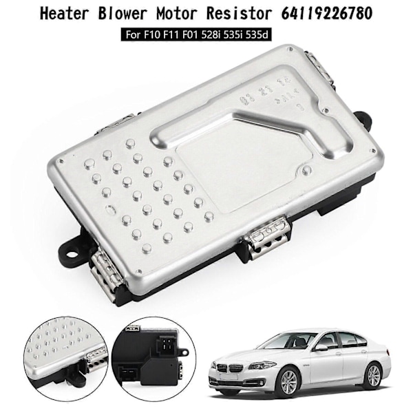 AC Varmeblæser Motor Regulator Modstand til - F10 F11 F01 64119311938 64119226780 64119355981