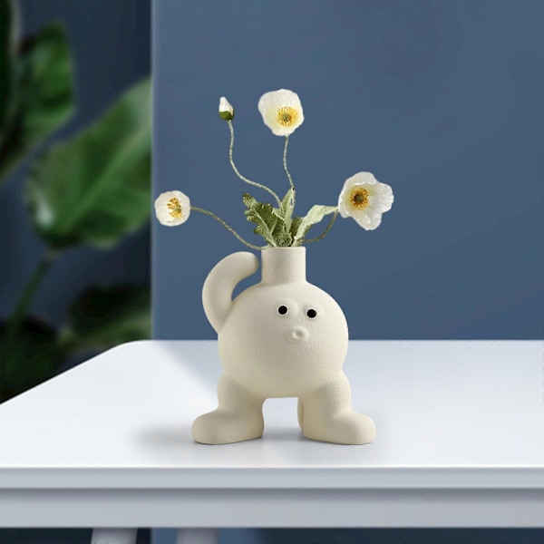 Blomvas Knoppvas Dekoration Bondgård Minimalistisk Blomhållare Hem Inomhus Växter Kruka Keramisk Vas för Sovrum Vardagsrum Matsal ,